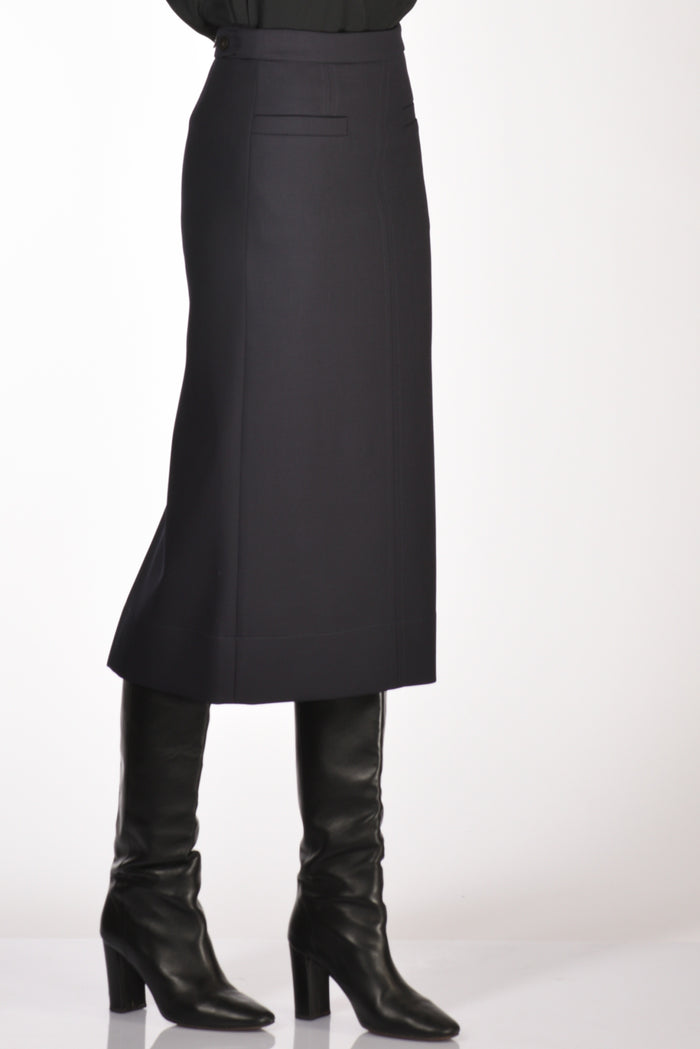 Incotex Slowear Gonna Aurora Blu Donna - 5