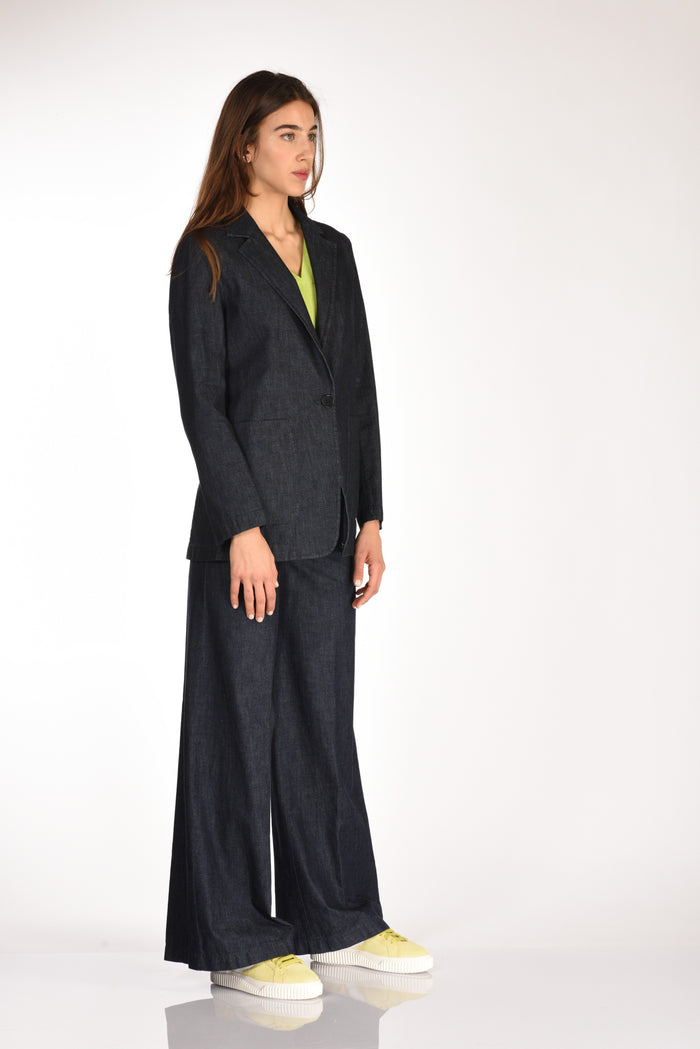 Aspesi Blazer Denim Blu Donna - 4