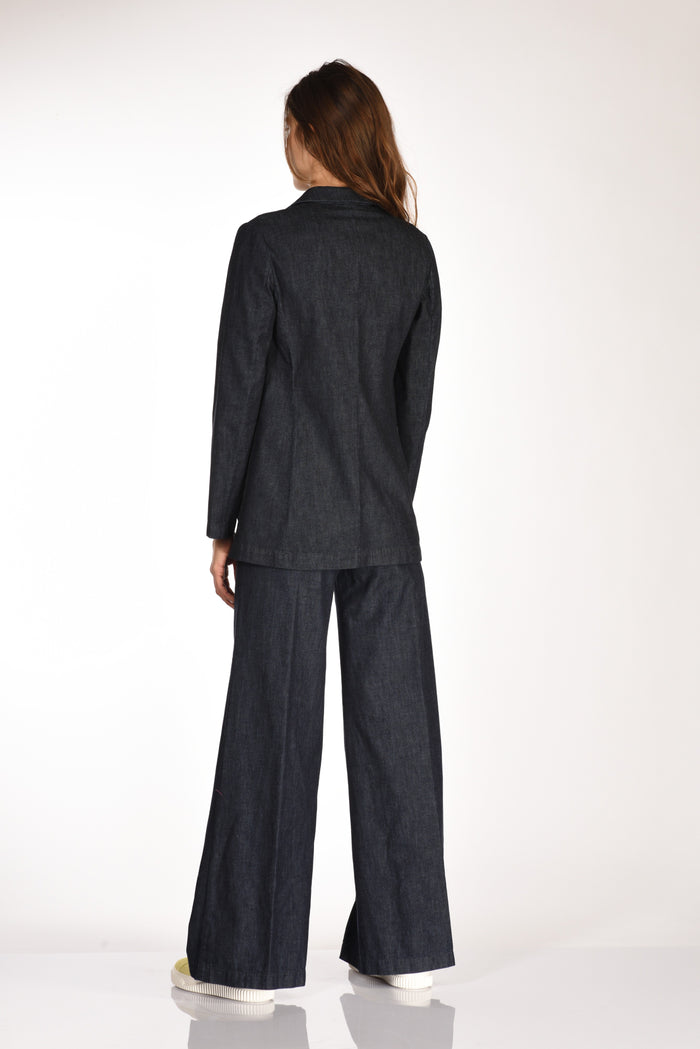 Aspesi Blazer Denim Blu Donna - 5