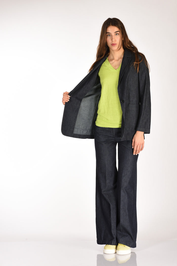 Aspesi Blazer Denim Blu Donna - 6