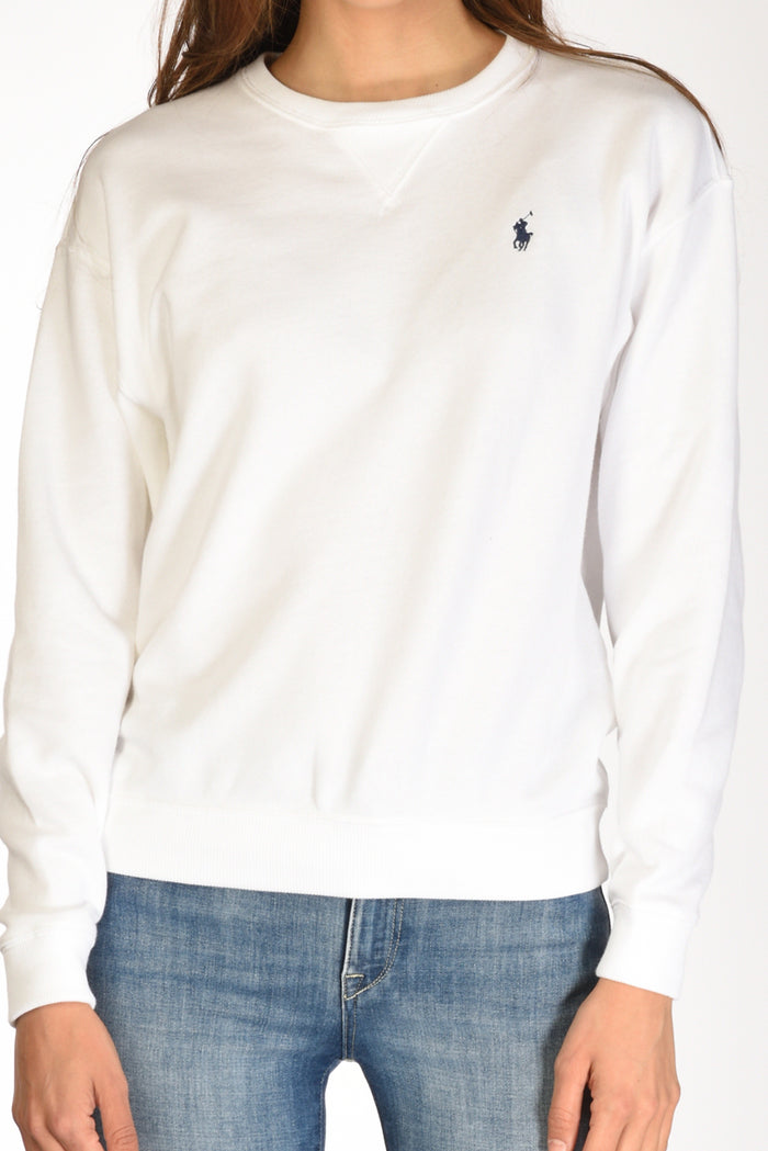 Polo Ralph Lauren Felpa Giro. Bianco Donna - 3