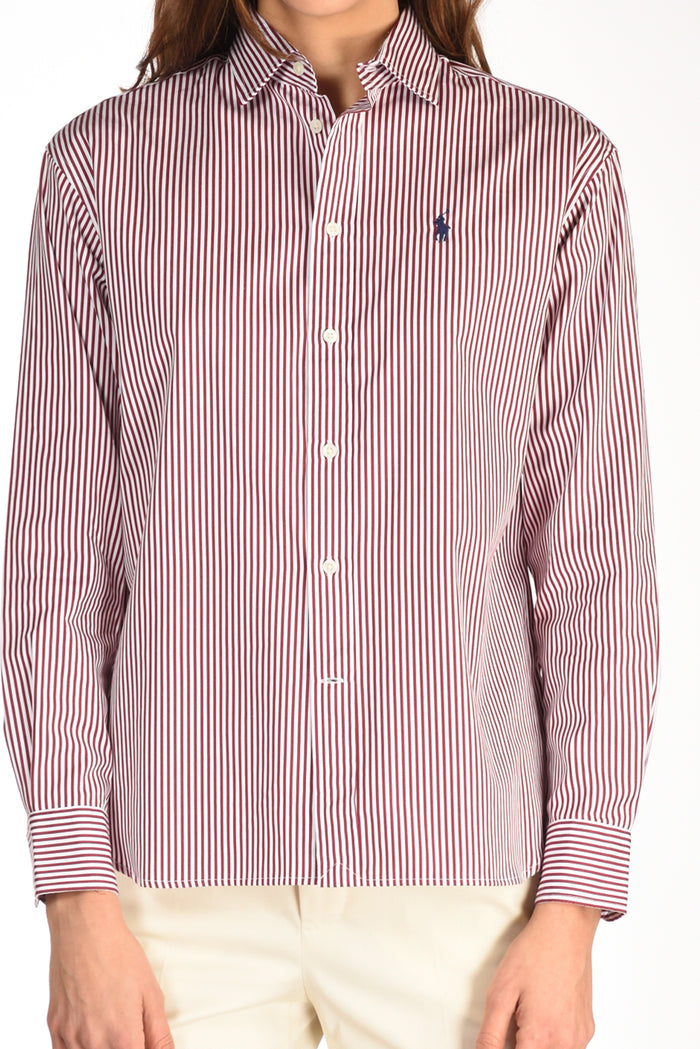 Polo Ralph Lauren Camicia Bianco/bordeaux Donna - 3