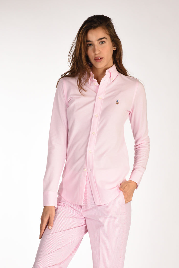 Polo Ralph Lauren Camicia Colletto Rosa Donna - 1