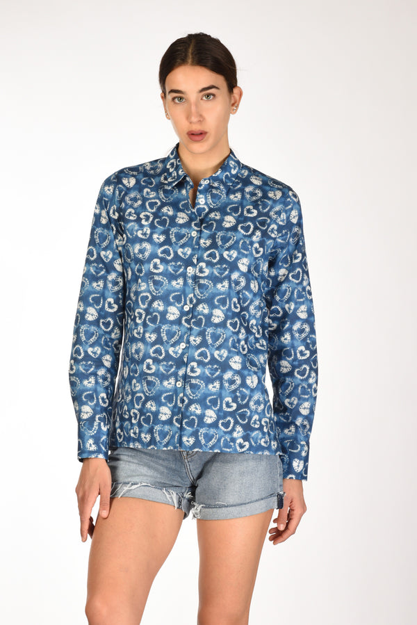 Robert Friedman Camicia Andrea Blu/bianco Donna