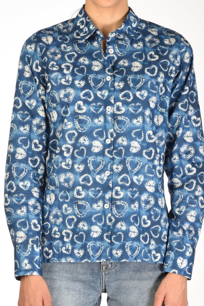Robert Friedman Camicia Andrea Blu/bianco Donna - 3