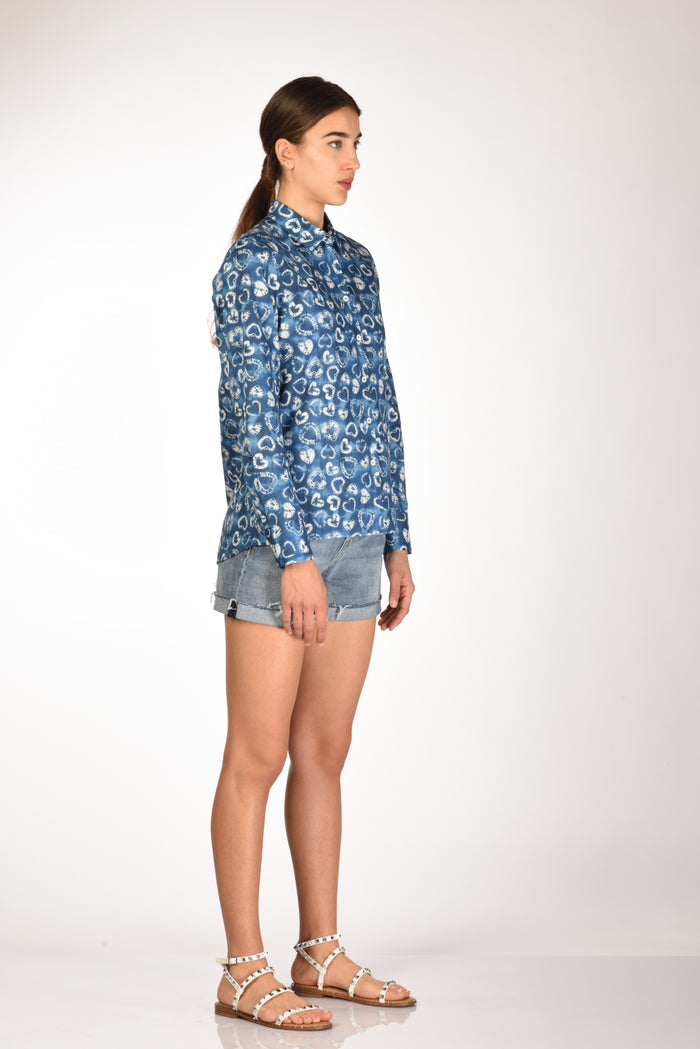 Robert Friedman Camicia Andrea Blu/bianco Donna - 4