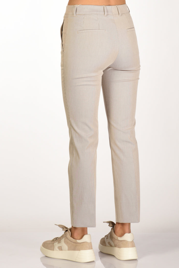 Incotex Slowear Pantalone Kimama Marrone/beige Donna - 6