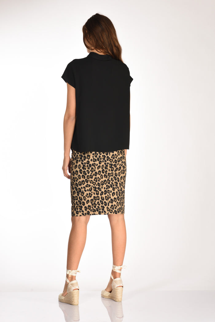 Glanshirt Slowear Camicia Crepe Nero Donna - 5