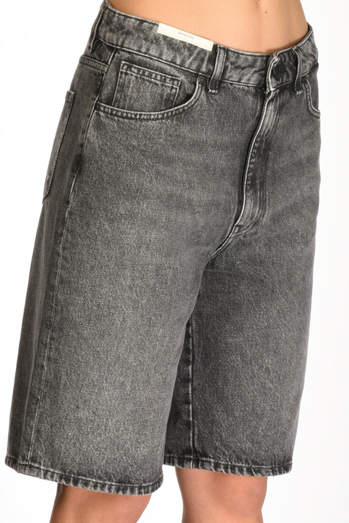 Pt Torino Bermuda Grigio Scuro Donna - 5
