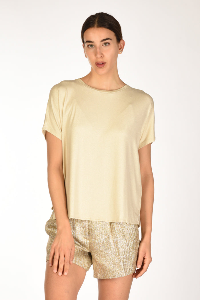Majestic Filatures Paris Maglia Metalliz Oro Donna - 1