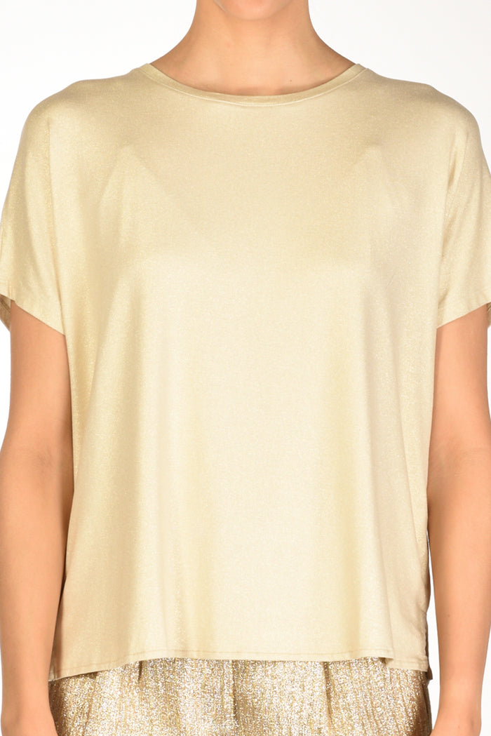 Majestic Filatures Paris Maglia Metalliz Oro Donna - 3