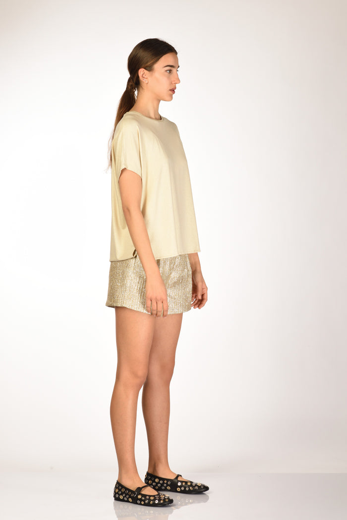 Majestic Filatures Paris Maglia Metalliz Oro Donna - 4