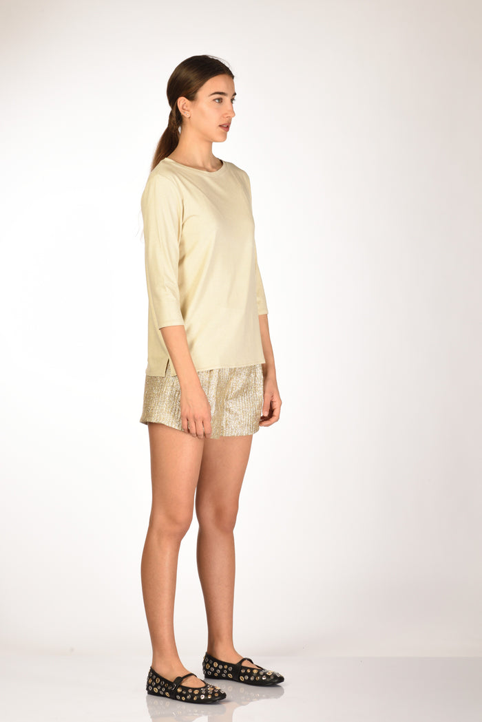 Majestic Filatures Paris Maglia Metalliz Oro Donna - 4
