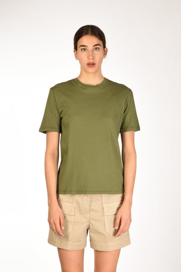 Majestic Filatures Paris Maglia Girocollo Verde Donna-2