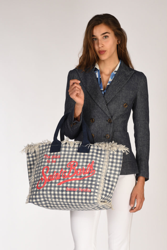 Mc2 Saint Barth Borsa Vanity Blu/bianco Donna - 2