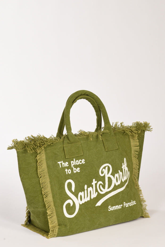 Mc2 Saint Barth Borsa Vanity Verde/bianco Donna - 3
