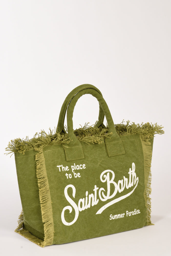Mc2 Saint Barth Borsa Vanity Verde/bianco Donna - 5