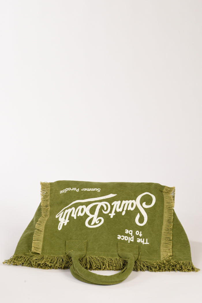 Mc2 Saint Barth Borsa Vanity Verde/bianco Donna - 6