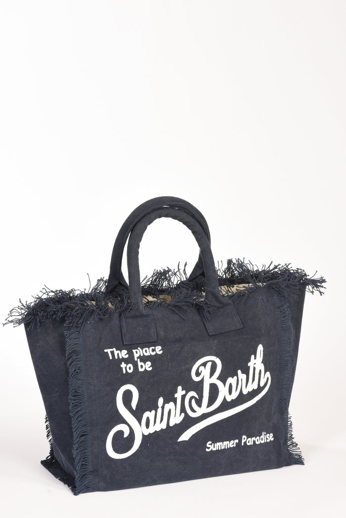 Mc2 Saint Barth Borsa Vanity Blu/bianco Donna - 3