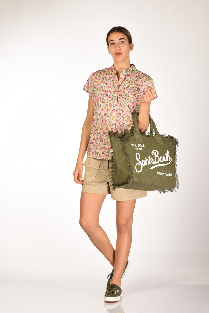 Mc2 Saint Barth Borsa Vanity Verde/bianco Donna - 2