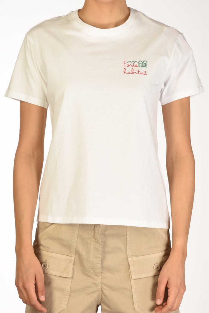 Mc2 Saint Barth Tshirt Emilie Bianco/rosso/verde Donna - 3