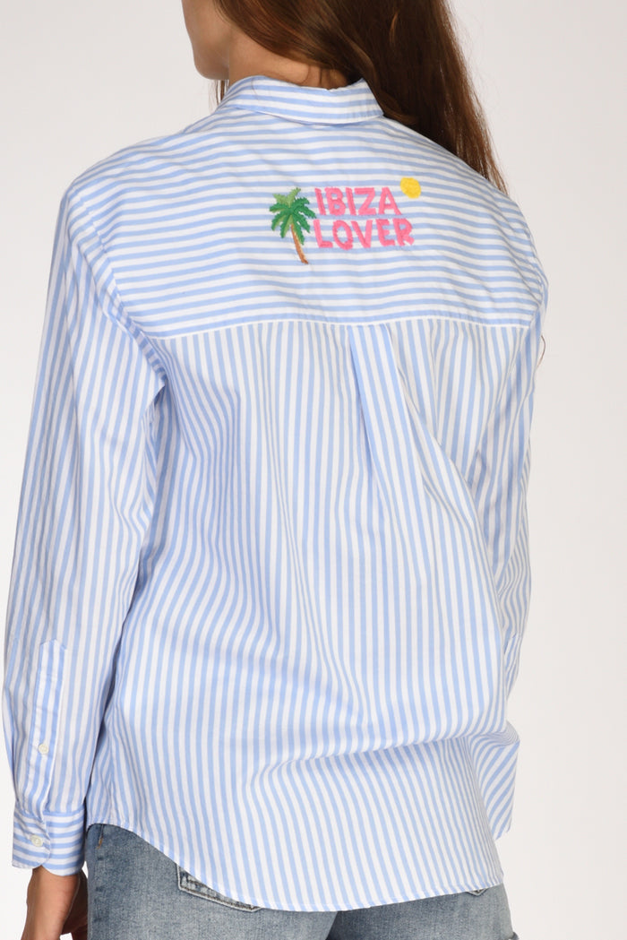 Mc2 Saint Barth Camicia Brigitte Azzurro/rosa Donna - 4
