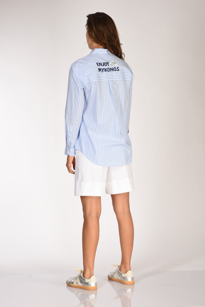 Mc2 Saint Barth Camicia Brigitte Azzurro/blu Donna - 5