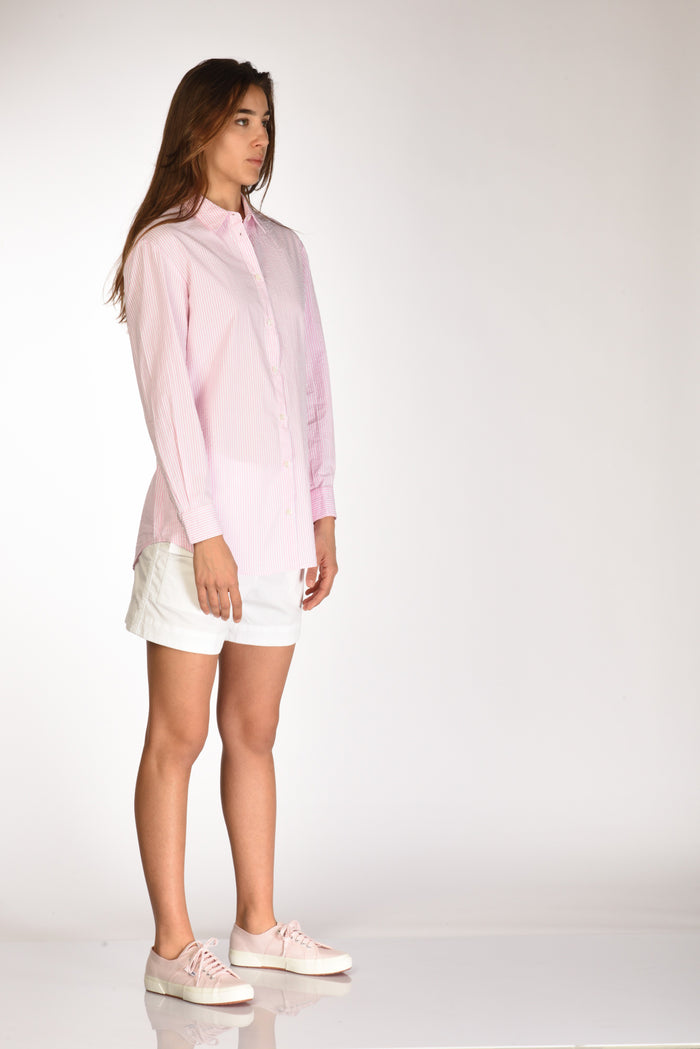 Mc2 Saint Barth Camicia Brigitte Rosa/bianco Donna - 4