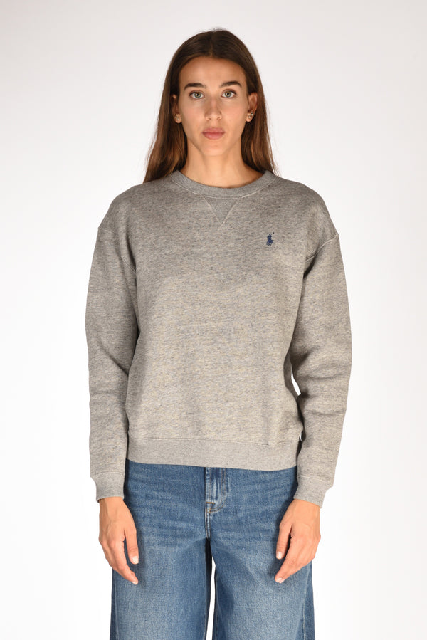 Polo Ralph Lauren Felpa Girocollo Grigio Donna-2
