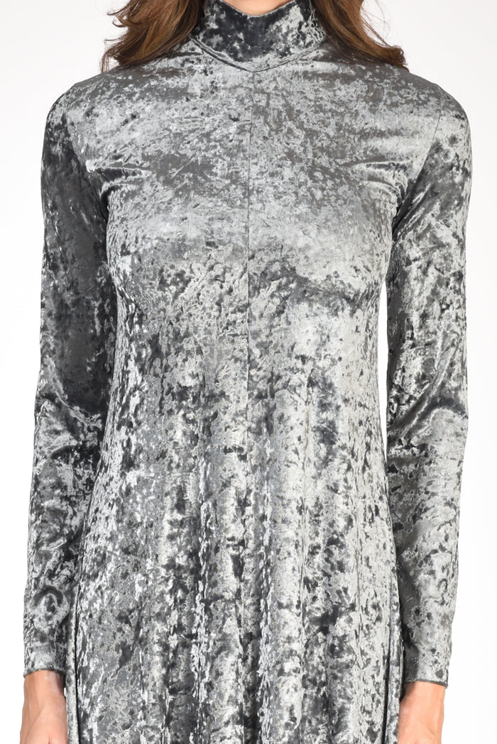 Forte Forte Abito Velluto Grigio Donna - 3