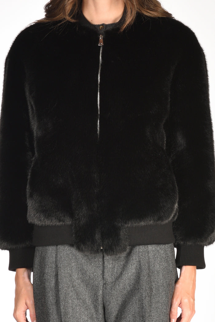 Ava Adore Bomber Ecofur Nero Donna - 3