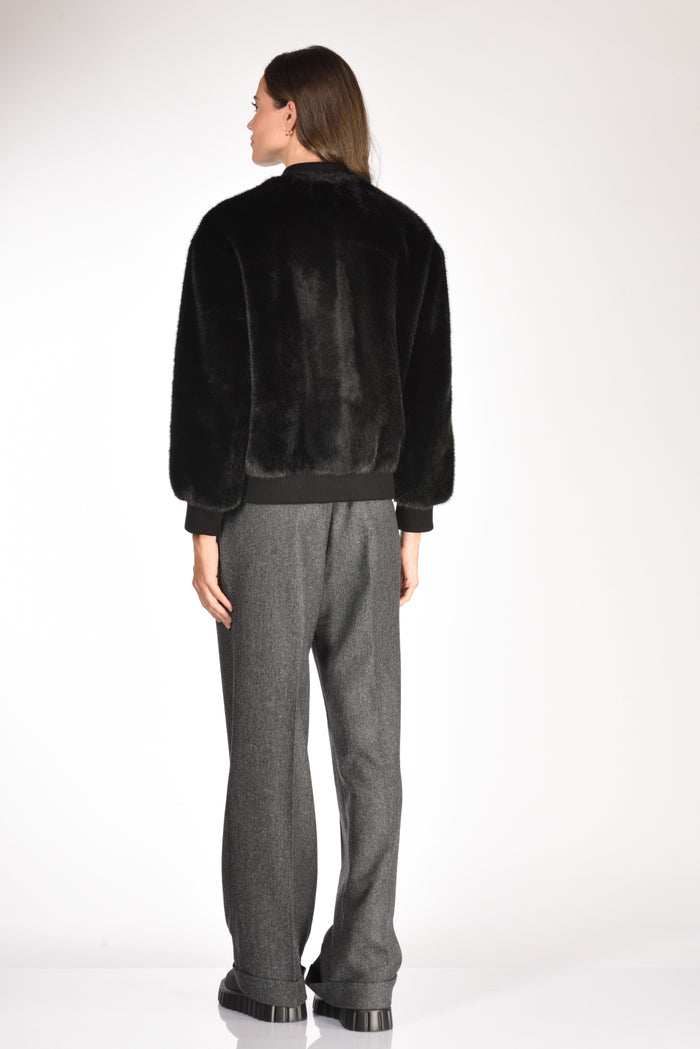 Ava Adore Bomber Ecofur Nero Donna - 5