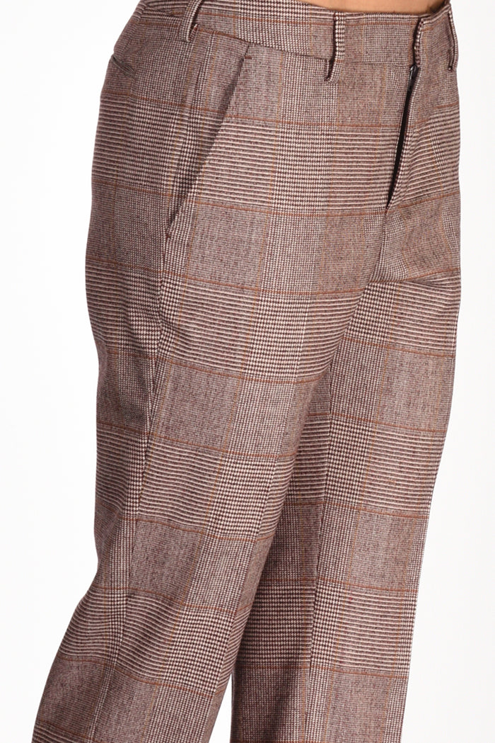 Pt Torino Pantalone New York Bianco/bordeaux Donna - 4