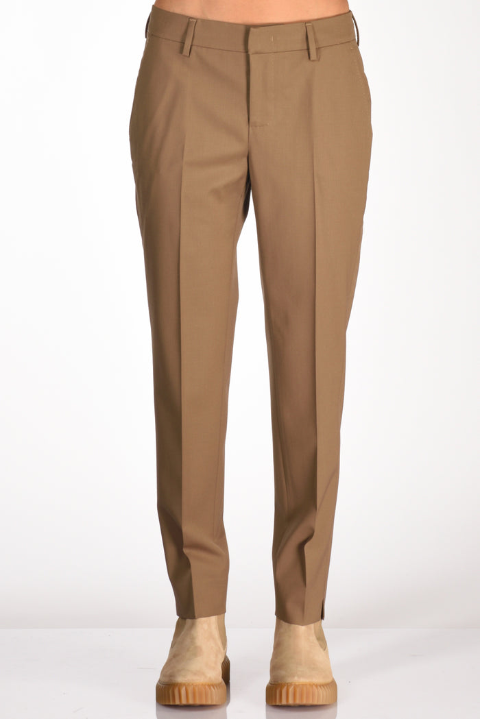 Pt Torino Pantalone New York Beige Cammello Donna - 3
