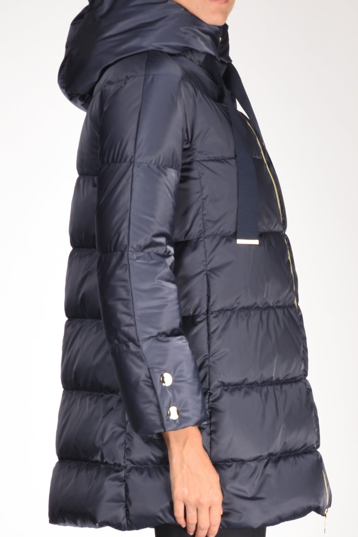 Herno Piumino In Raso Blu Donna - 3