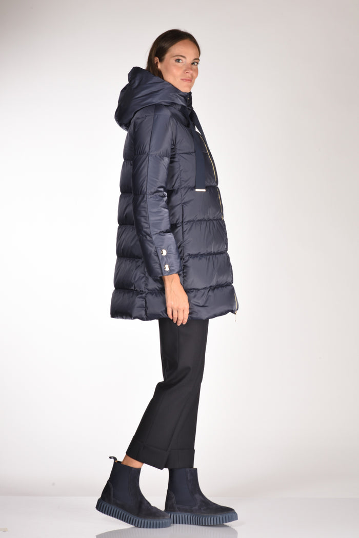 Herno Piumino In Raso Blu Donna - 4