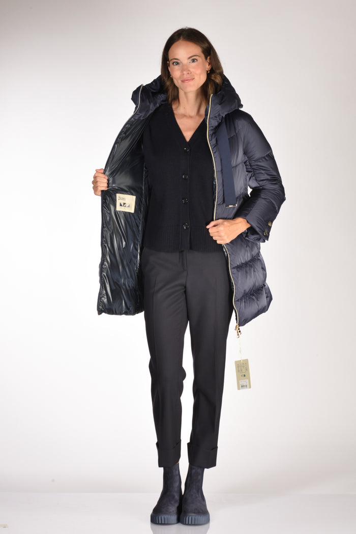 Herno Piumino In Raso Blu Donna - 6