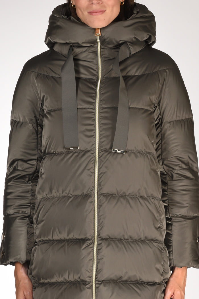 Herno Piumino In Raso Grigio Scuro Donna - 3