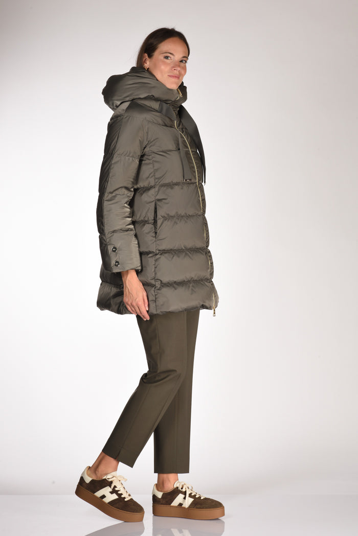 Herno Piumino In Raso Grigio Scuro Donna - 4