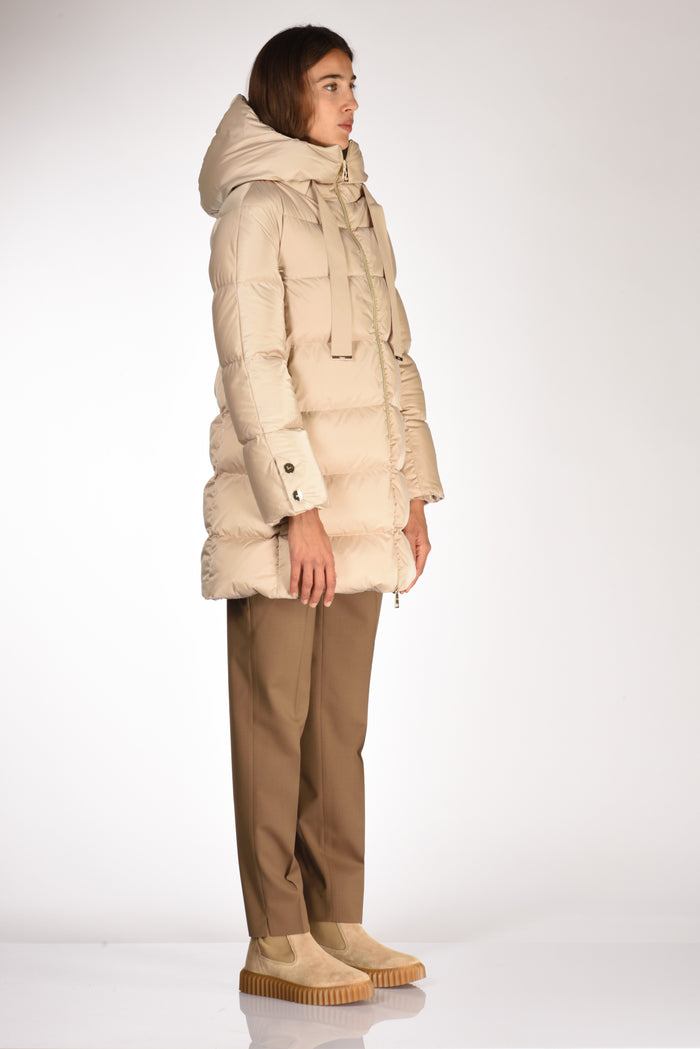 Herno Piumino In Raso Beige Donna - 4