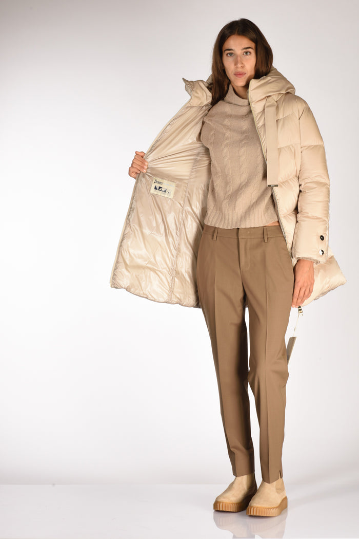Herno Piumino In Raso Beige Donna - 6