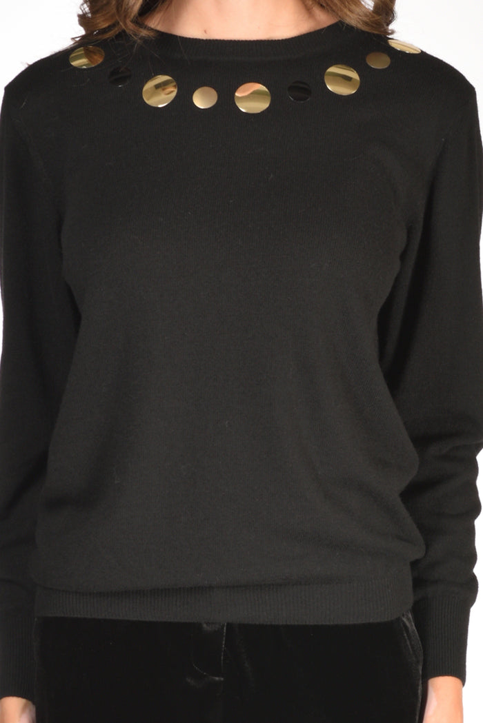5 Progress Maglia Pois Nero Donna - 3