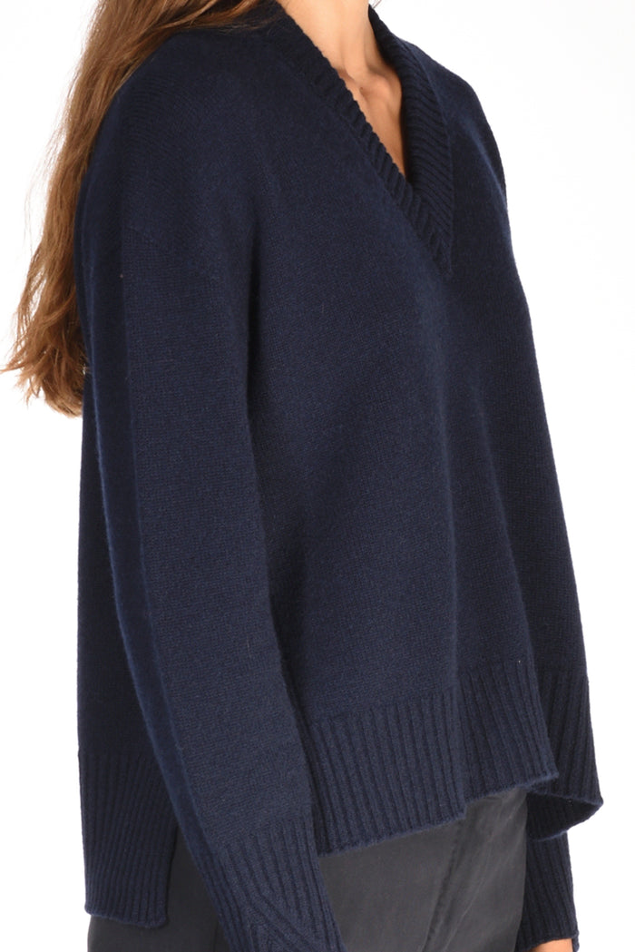 Drumohr Maglia V Blu Donna - 3