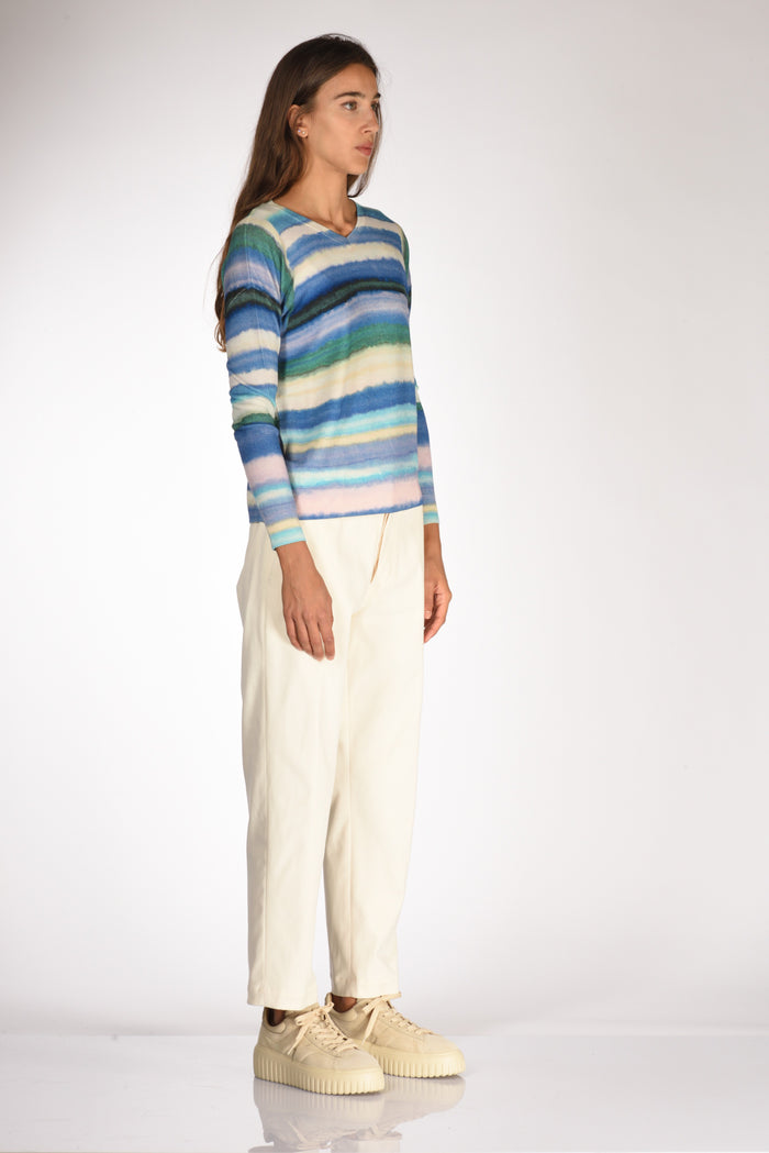 In Bed With You Maglia Stampata Azzurro/bianco Donna - 4
