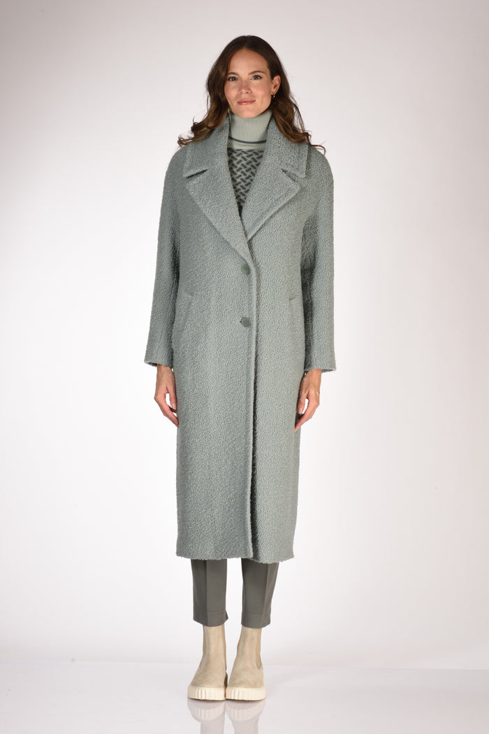 Mouche Cappotto Azzurro Donna - 3