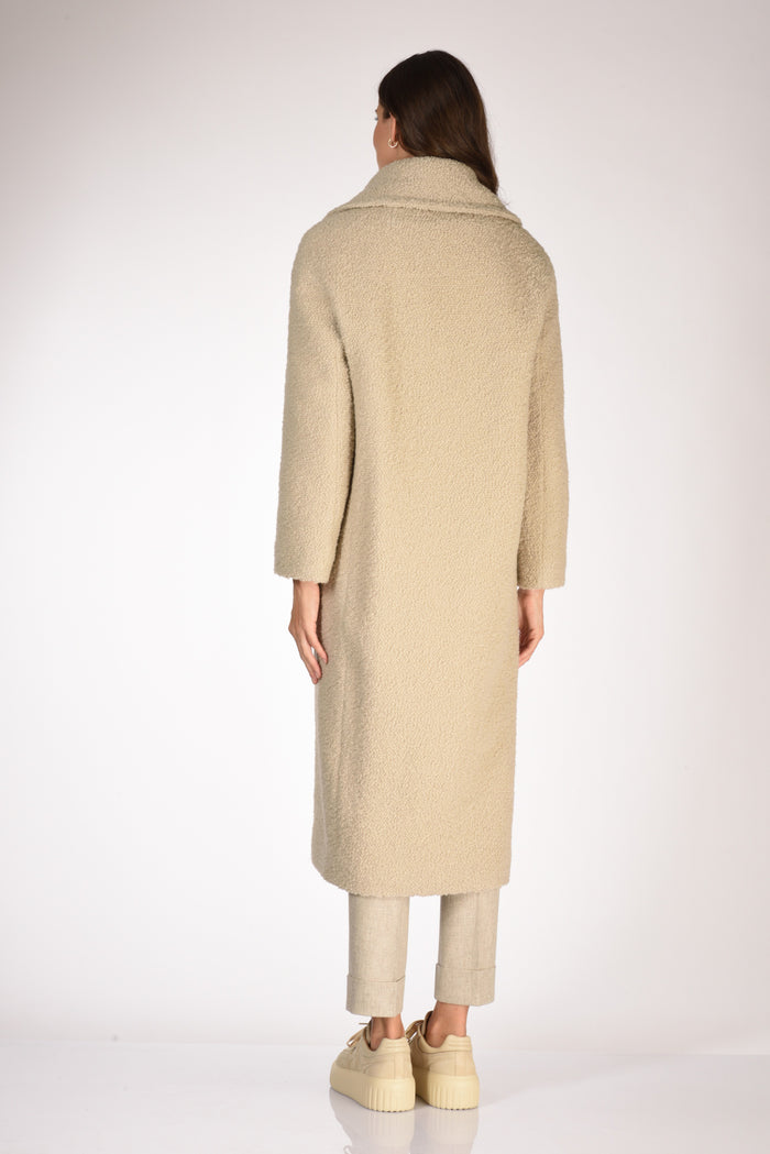 Mouche Cappotto Beige Donna - 5