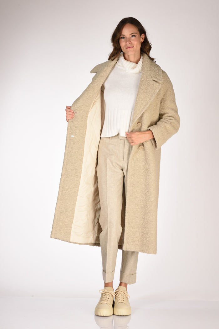 Mouche Cappotto Beige Donna - 6