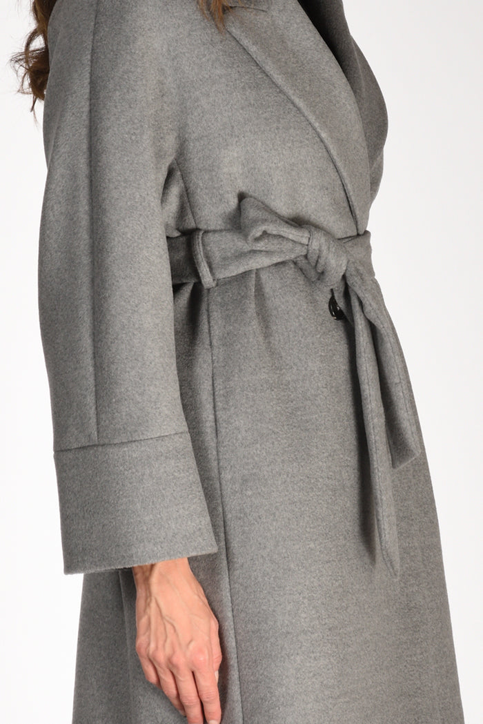 Mouche Cappotto Grigio Donna - 3