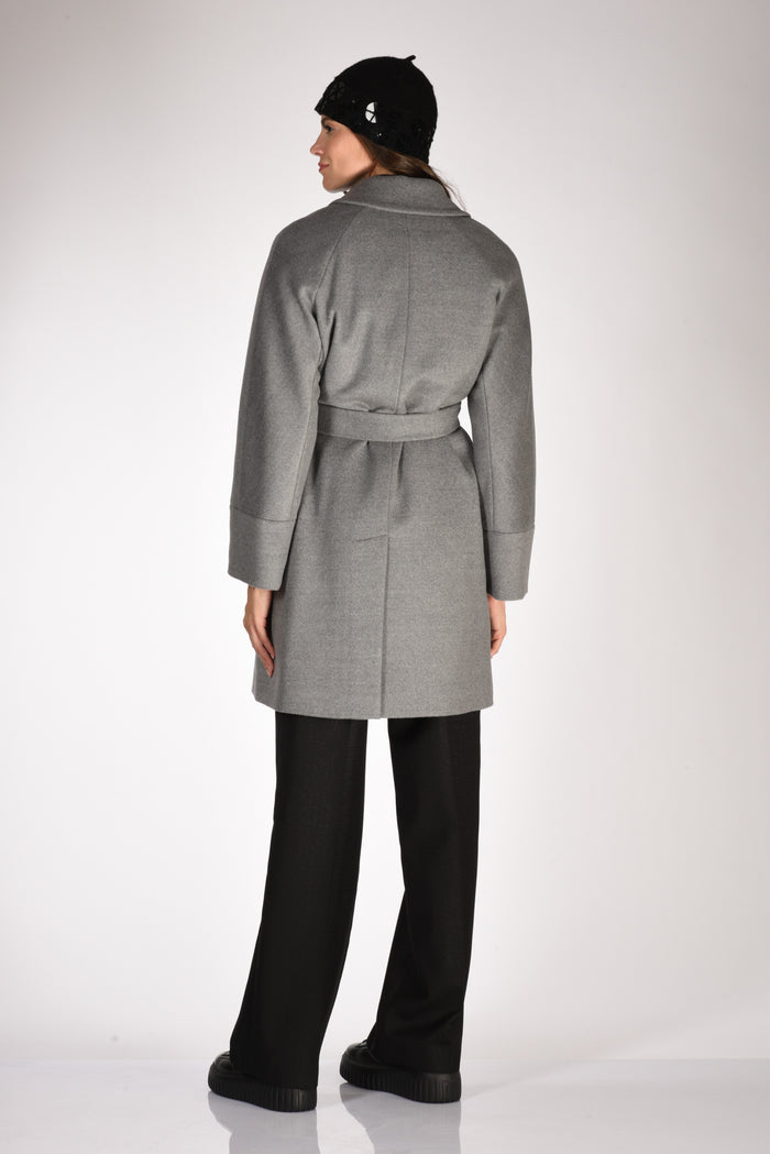 Mouche Cappotto Grigio Donna - 5