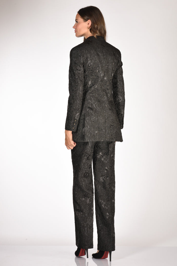 Alessandro Enriquez Blazer Broccato Nero Donna - 5